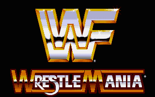 WWF WrestleMania title screen for Atari ST